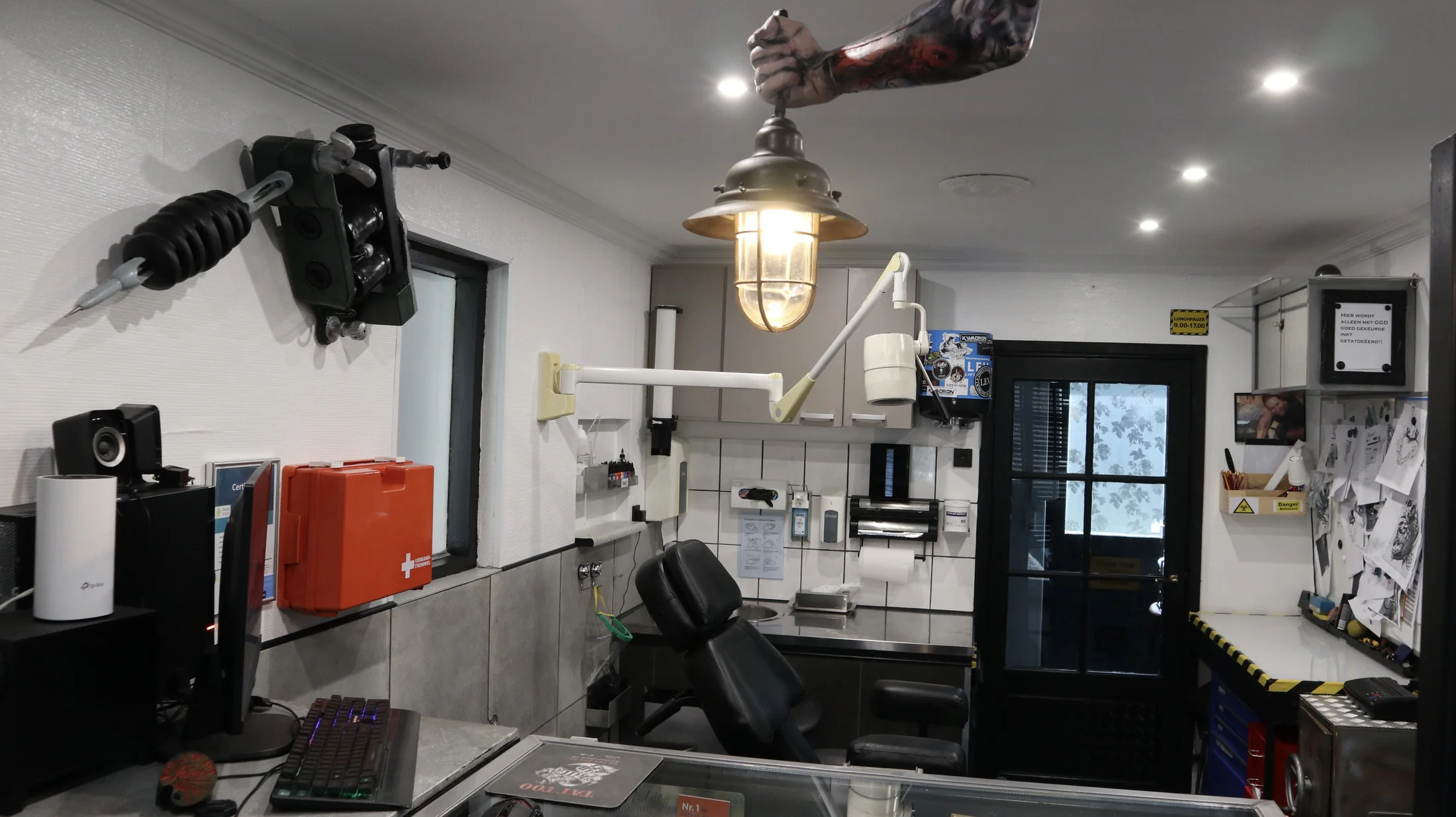 Interieur van Skills in Art Tattoo Studio